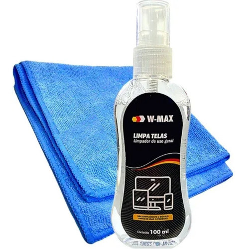 Limpa Telas Pc Celular Notebook + Pano Microfibra Wurth 0