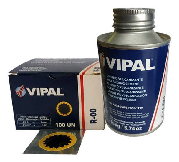 Combo #3 Gomeria Parches Cámara Solución Cemento Vipal 0