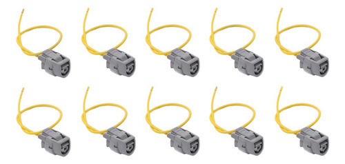 10 Unidades De Conector De Sensor De Temperatura Pigtail Par 0