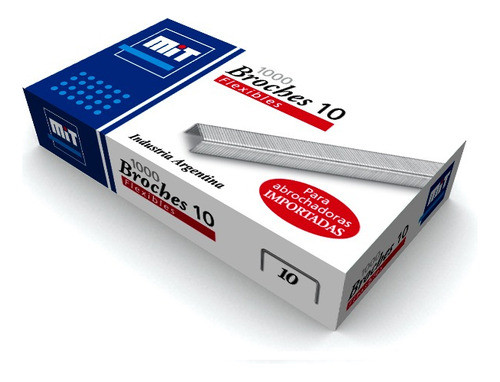 Broches Mit 10 Para Abrochadora (60 Cajitas X1.000 Unidades) 0