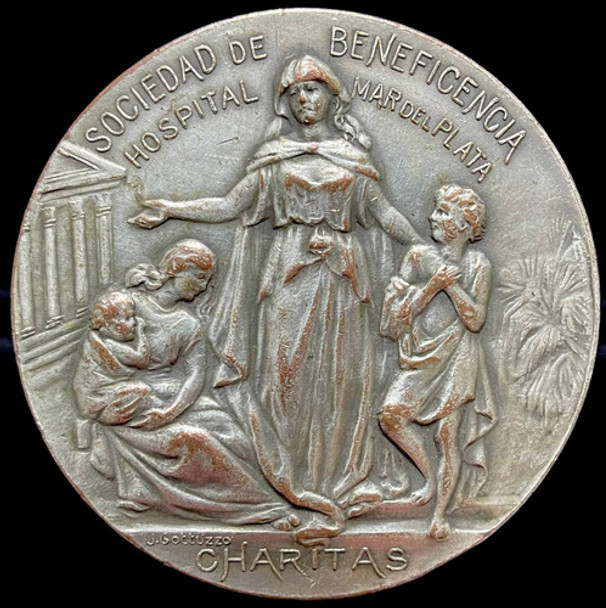 Medalla Mar Del Plata. Hospital, Piedra Fundamental, 1903 0