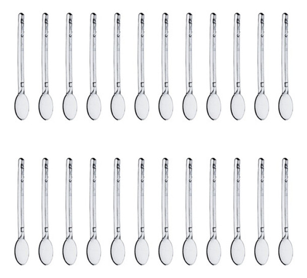 Kit 500 Mini Colher Piccolo Para Café E Doces Plastilânia 0
