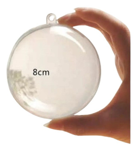 30 Esferas Chirimbolo De Acrílico  8 Cm Para Personalizar 0