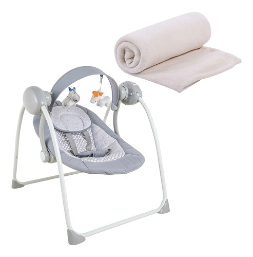 Kit Cadeira De Descanso Mimo Com Cobertor De Microfibra 0