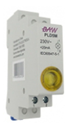 Luz Piloto Din Baw Amarillo Con Led 220vca  Stg 0