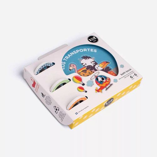 Libro De Baño Y Encastre: Transportes - Juego Infantil Agua 0