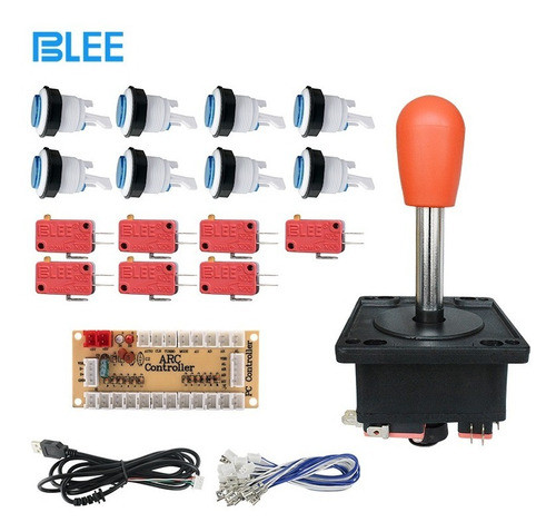 Kit Arcade Botones Cristal, Palanca Y  Zero Delay (1 Player) 0