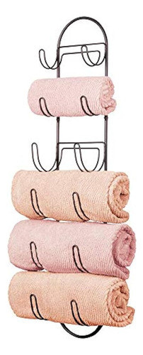 Soporte De Organizador De Estante De Almacenamiento De Toall 0