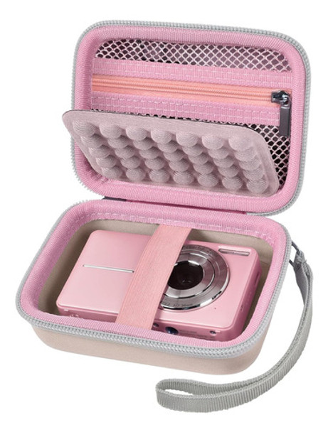 Estuche Para Camaras Kodak /sony/canon Grapsa Rosa Portatil 0
