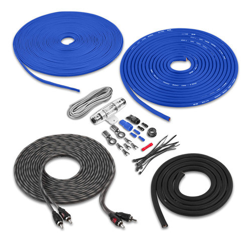 Belva Bak82bl - Kit Completo De Cableado De Amplificador De 0