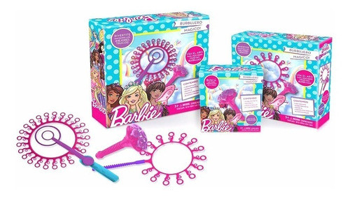 Burbujero Mediano Barbie Fabrica De Burbujas Bubble Lab 0