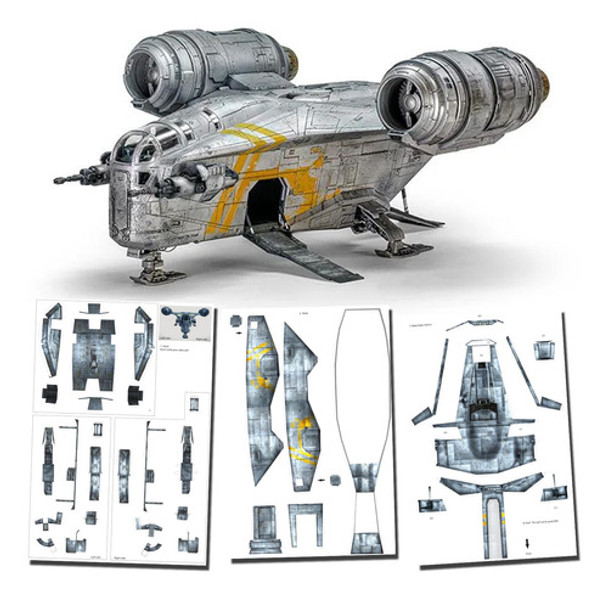 The Mandalorian Razor Crest Papercraft 0