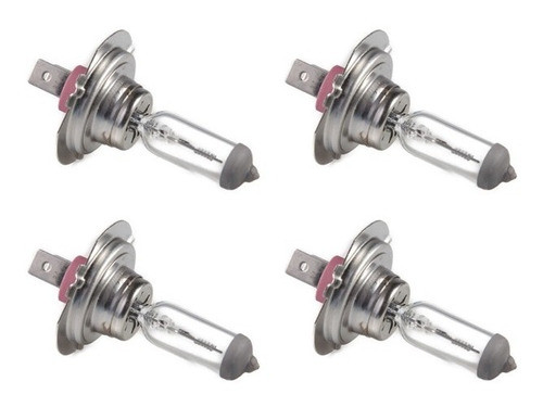 Kit 4 Lâmpada H7 Farol Dianteiro 24v 70w Original Iveco 0