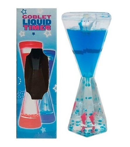 Goblet Liquid Timer Azul Reloj De Agua 0