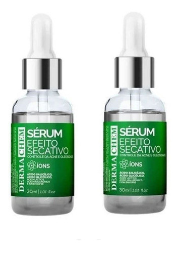 Kit 2 Sérum Efeito Secativo P/ Acne Dermachem 30ml 0