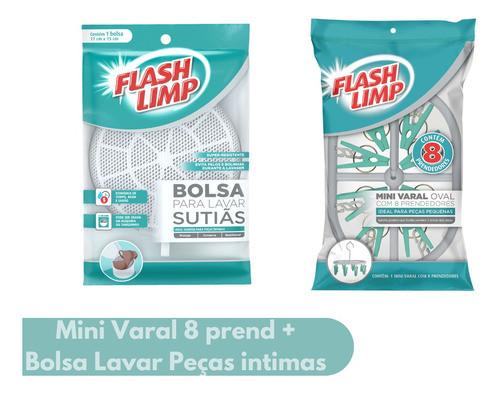 Mini Varal E Bolsa Para Lavar Sutiã E Peças Intimas 0