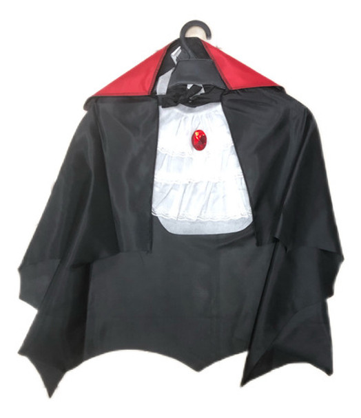 Disfraz Halloween Set De Drácula Capa Y Yabot Niños 0