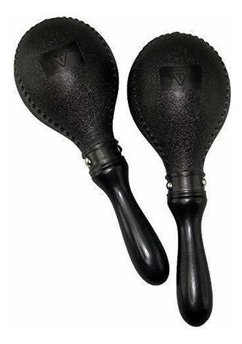 Magnate Percusion Tmpdb Doble Maracas De Plastico Negro 0