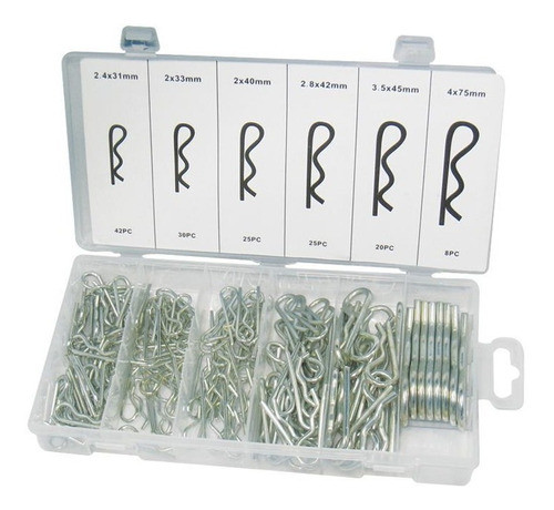 Surtido De Chavetas Curvas - Kit 150 Pcs. - Davidson 0