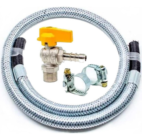 Kit Instalaçao Mangueira 1,50 Metro Bmx Bm Gás Encanado 0