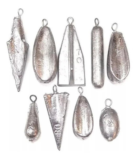 Plomadas 1kg Surtida Varias Pesos De  Calidad 0