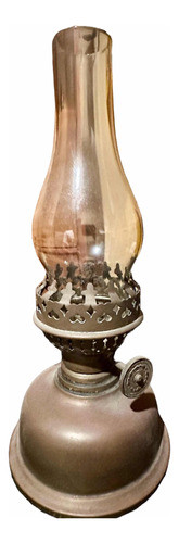 Farol De Bronce Antiguo De Queroseno Excelente!! Cash 49 0