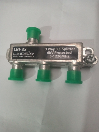 Derivador Divisor Splitter De Tres Vías Marca Pct Cable Tda 0
