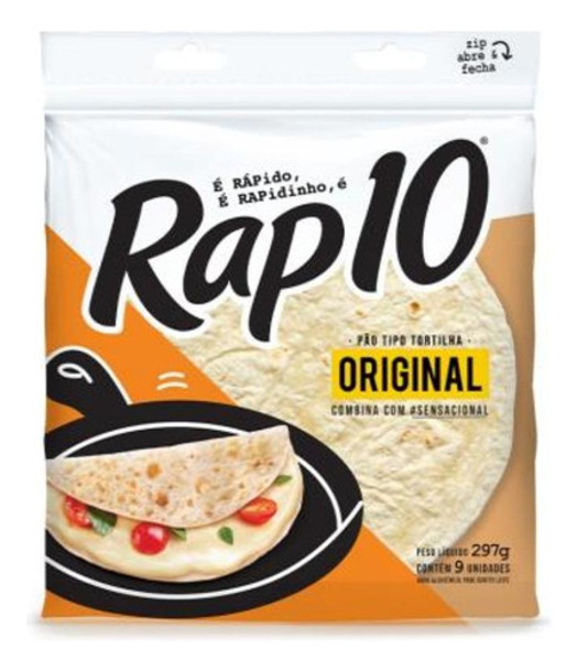 Pão De Tortilha Rap10 Tradicional 297gr 0