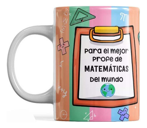 Taza Ceramica Regalo Profesor Matemáticas 0