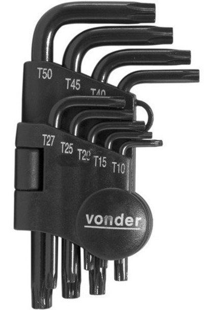 Juego De Llaves Torx 9pcs T10 A T50 Cortas Vonder Fc 0