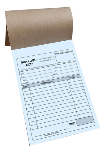 5 Un Blocos E Talões Personalizado 10x15 - 1 Via-100 Folhas 0