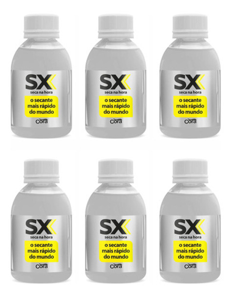 Kit 6 Secante Sx Ultra Rápido 100ml - Cora 0