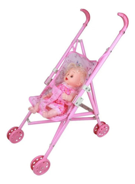 Cochecito  Plegable  Con Muñeca 0