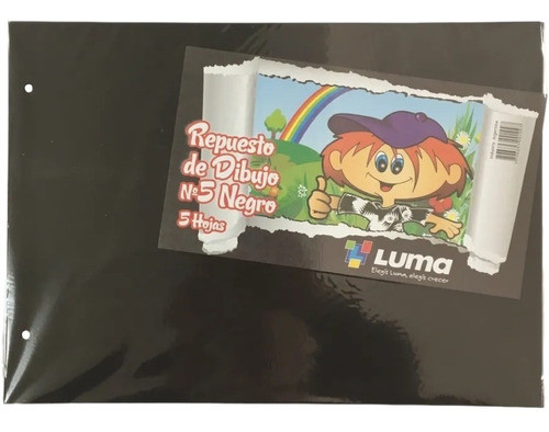 75 Repuestos Luma Canson N°5 Negro X 5 Hojas 0