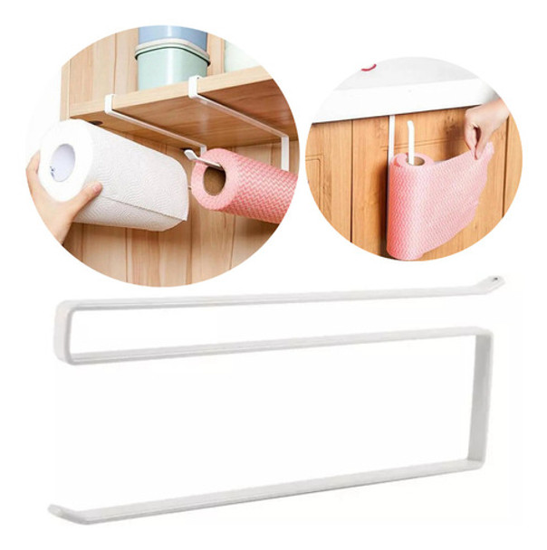 Soporte Organizador Portarrollo Cocina Gancho Estante Mueble 0