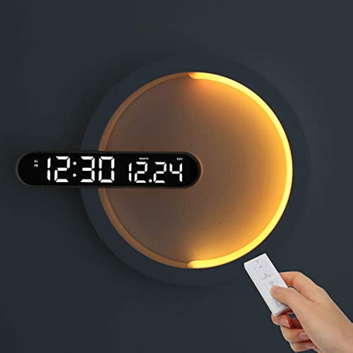 Mooas Moonlight Nightlight Dual Led Clock, Digital Alarm Clo 0