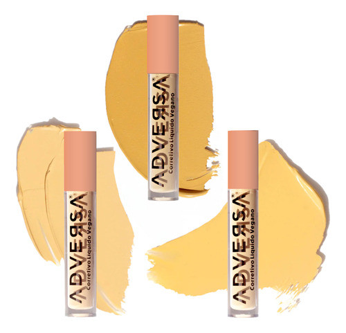 12 Corretivo Liquido Vegano Medio Claro Kit Adversa Atacado 0