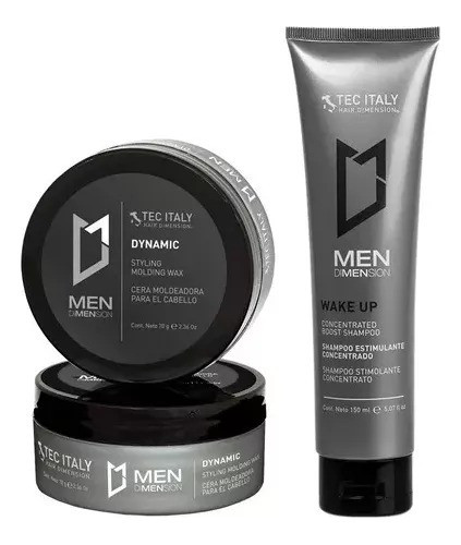 Shampoo Fortalecedor Wake Up + Cera Moldeadora Tec Italy 0
