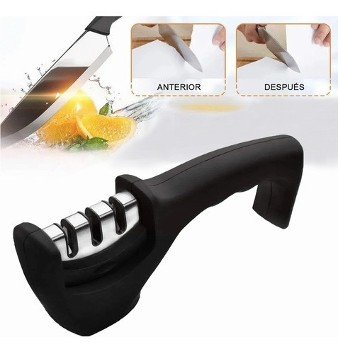 Afilador De Cuchillos Cocina, Afilador De Cuchillos 3 En 1 0