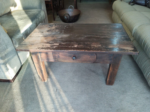 Mesa De Centro Madeira Maciça Estilo Colonial 0