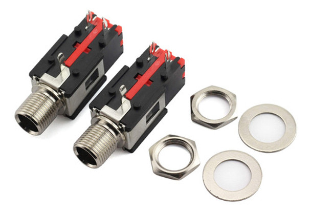 Tegg 2 Piezas 0.250in Casquillo 2 Pines Panel De Bloqueo De 0