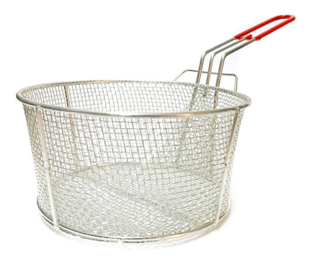 Canasto Freidor Hervir Redondo Freir D Alambre 28 Cm P/ Olla 0