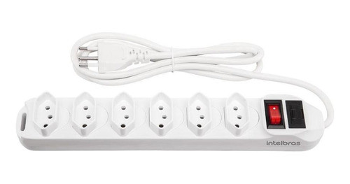 Protetor Eletrônico Com 6 Tomadas Epe 1006 Branco Intelbras 0