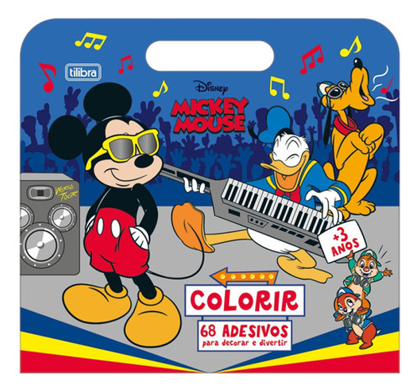 Livro Para Colorir Álbum Mickey Mouse C/ 68 Adesivos Tilibra 0 Livro Para Colorir Álbum Mickey Mouse C/ 68 Adesivos Tilibra 0