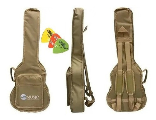 Bag Capa Almofadada P/ Violão Taylor Baby Bege C/ Alças 0