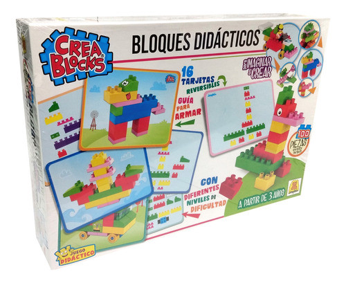 Bloques Didacticos 100 Piezas Creablock Implas Ploppy 340148 0