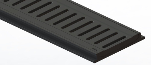 Rejillón Plástico Modular Negro 10 X 50 0