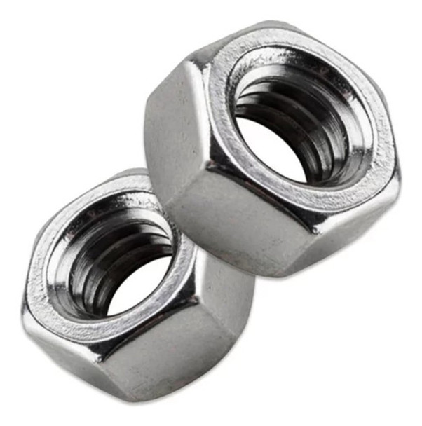 Porca Inox Sextavada M5 (chave 8) Passo 0,8 - 50 Unidades 0