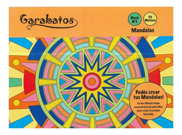 Block Garabatos Mandalas Tamaño Nº5 20 Hojas 0