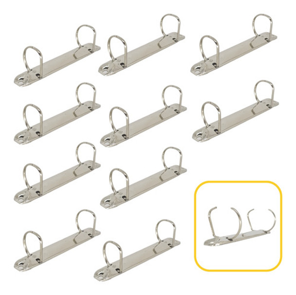 Kit Suporte Garra Fichário Scrap D Ring 21mm 10 Unidades 0